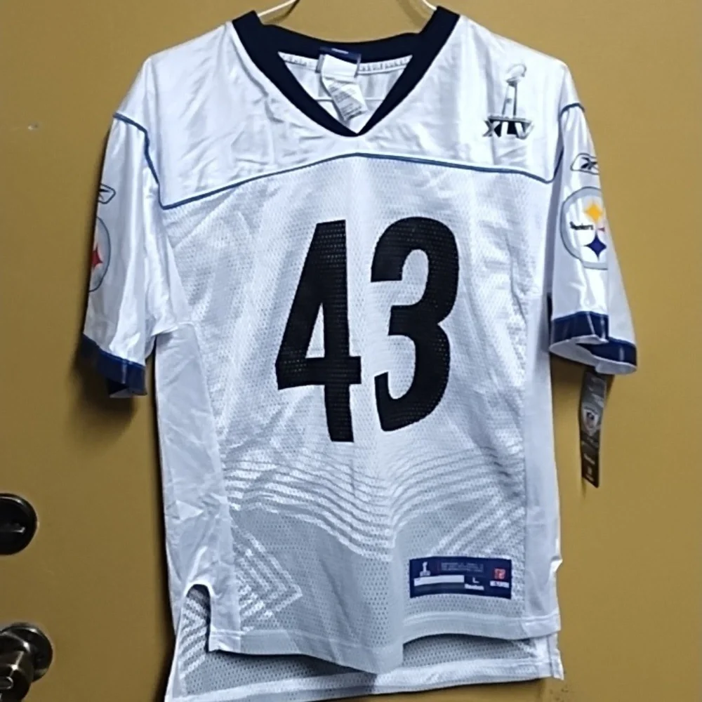 NFL performance apparel Steelers football jersey Polamalu *junior/kids size* - Picture 1 of 3